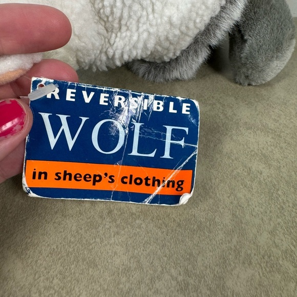 Vintage Mary Meyer 1994 Wolf in Sheep’s Clothing Reversible Plush Mini NWT - Picture 8 of 10